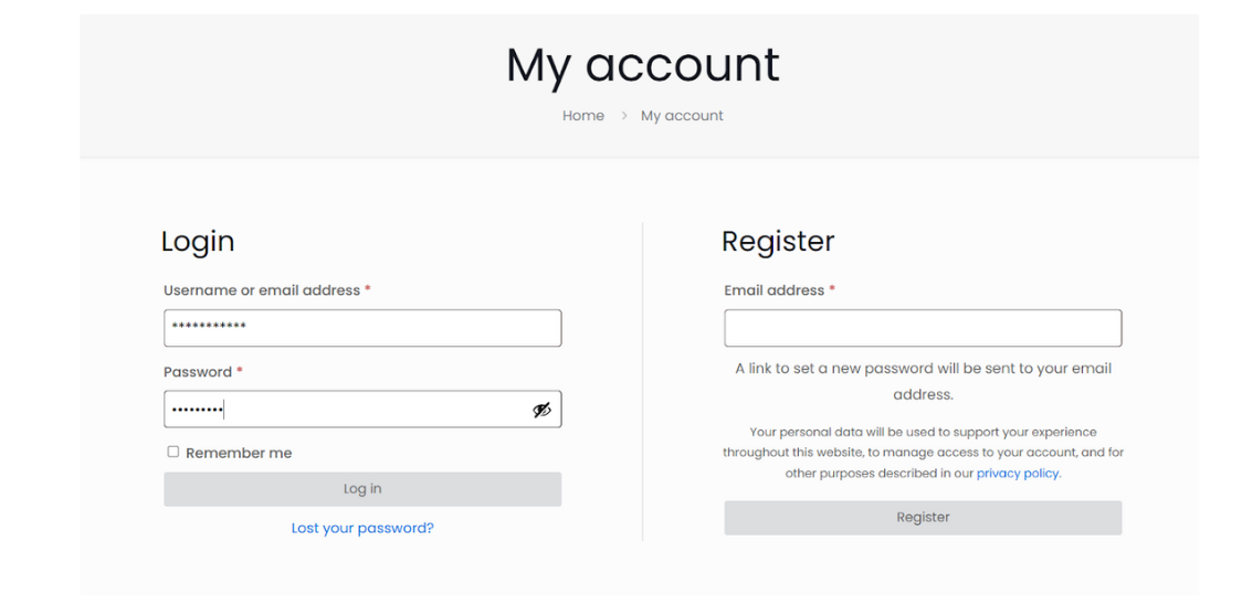 TEERA.AI Login Screen